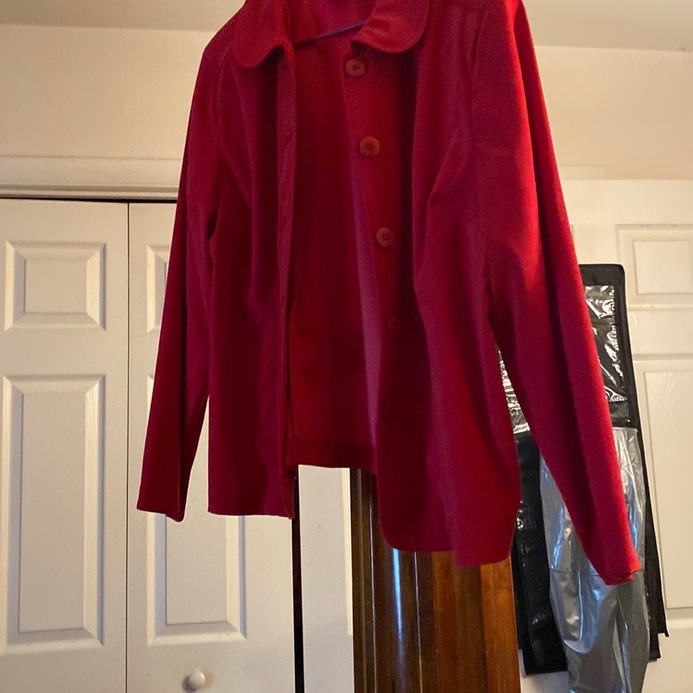 Red color jacket nice